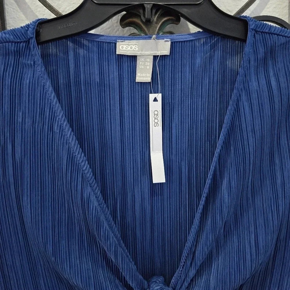 NWT ASOS PLISSE TEA MIDI DRESS - Picture 10 of 12